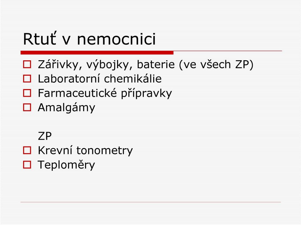 chemikálie Farmaceutické přípravky