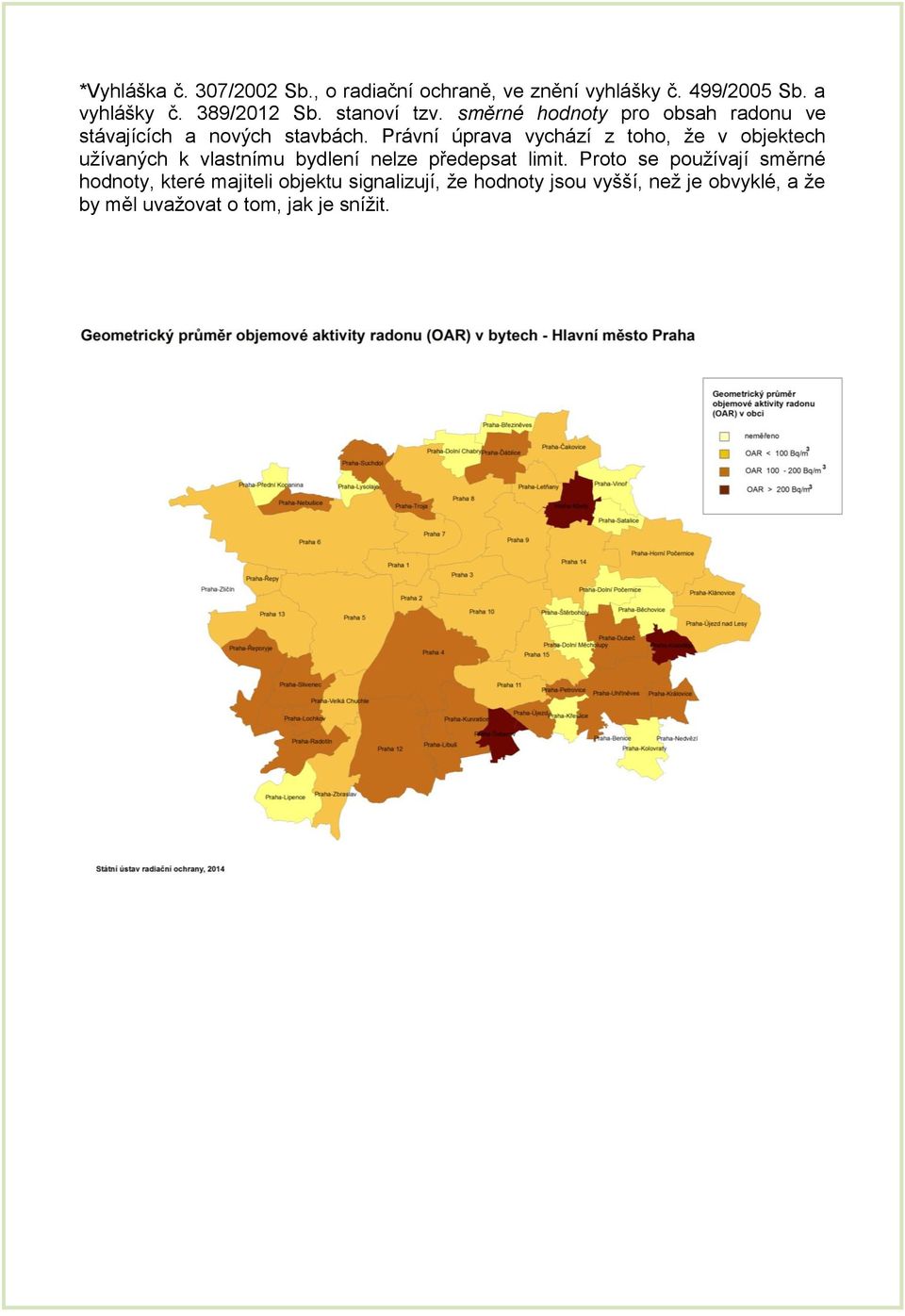 Právní úprava vychází z toho, že v objektech užívaných k vlastnímu bydlení nelze předepsat limit.