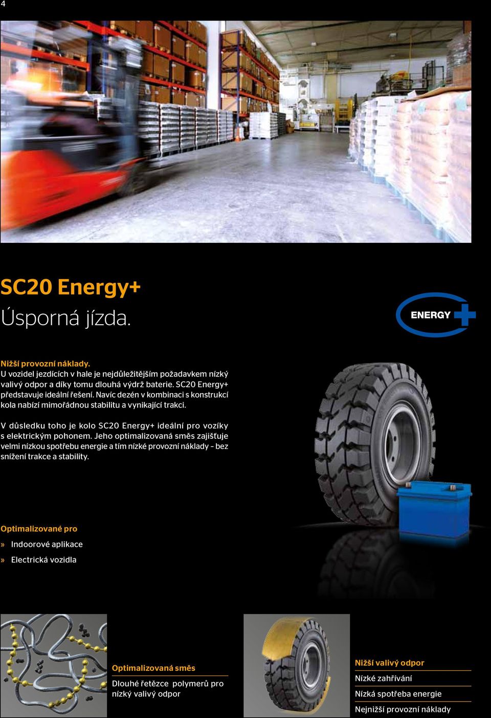 V důsledku toho je kolo SC20 Energy+ ideální pro vozíky s elektrickým pohonem.