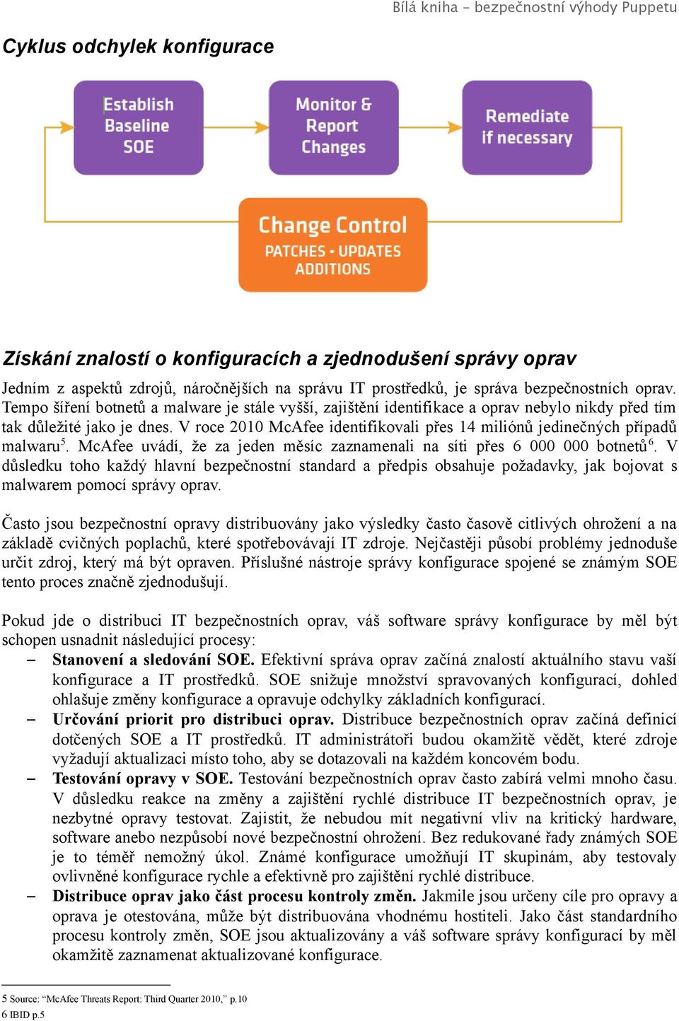 V roce 2010 McAfee identifikovali přes 14 miliónů jedinečných případů malwaru 5. McAfee uvádí, že za jeden měsíc zaznamenali na síti přes 6 000 000 botnetů 6.