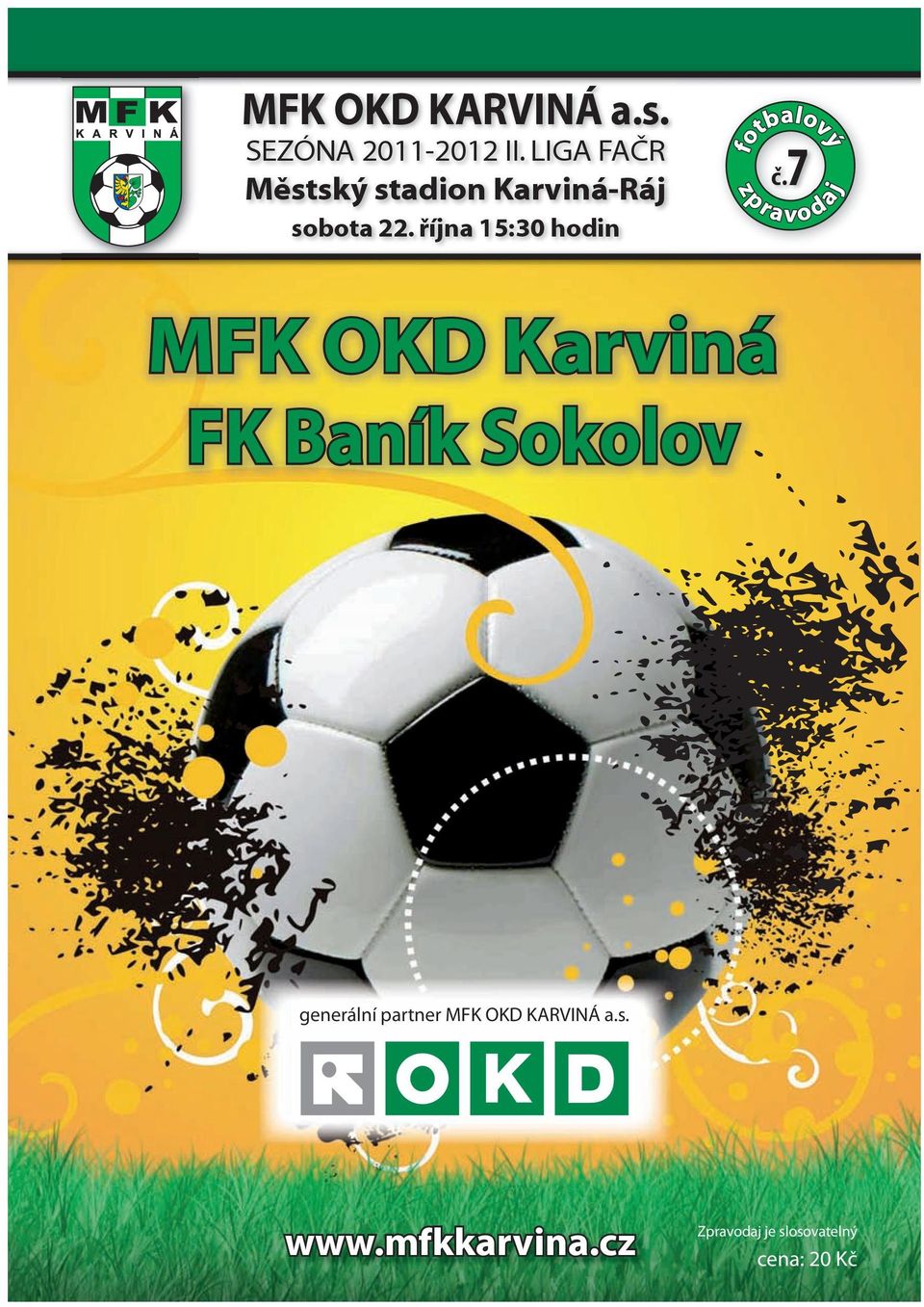 generální partner MFK OKD KARVINÁ a.