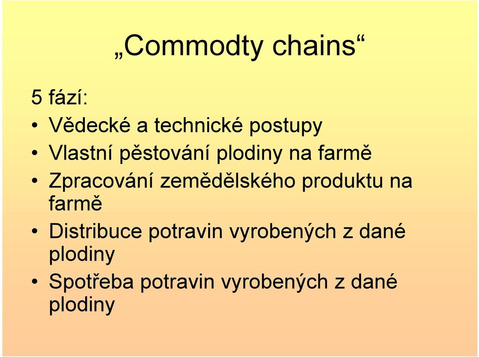 zemědělského produktu na farmě Distribuce potravin