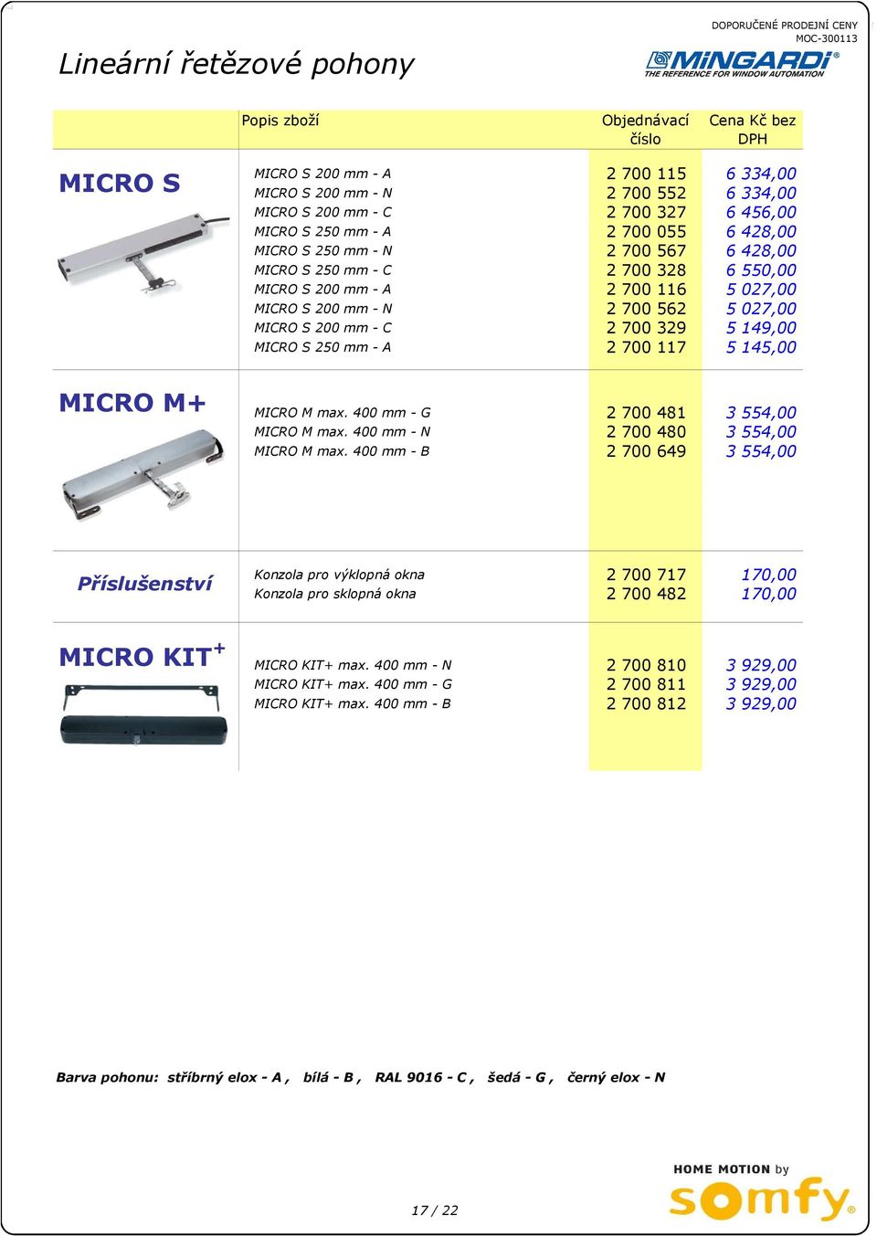 - C 2 700 329 5 149,00 MICRO S 250 mm - A 2 700 117 5 145,00 MICRO M+ MICRO M max. 400 mm - G 2 700 481 3 554,00 MICRO M max. 400 mm - N 2 700 480 3 554,00 MICRO M max.