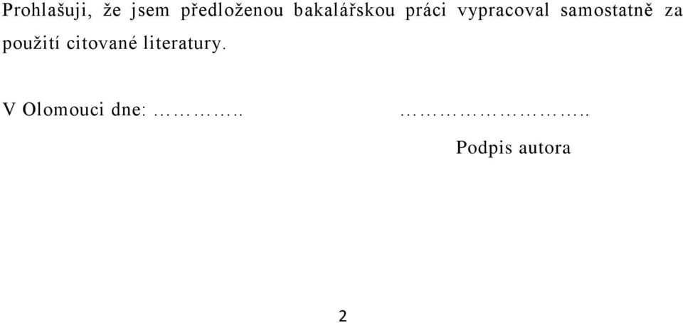 samostatně za pouţití citované