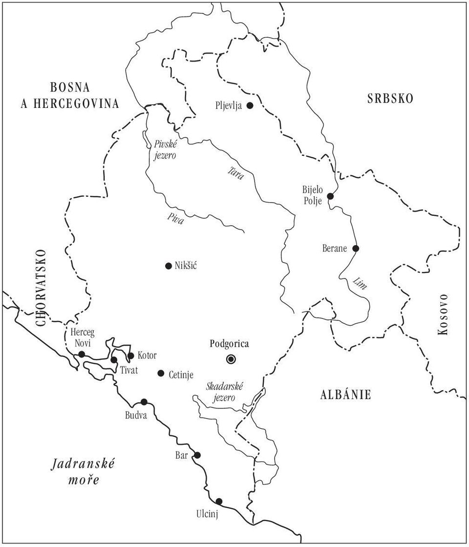 Tivat Budva Nik iç Cetinje Podgorica Skadarské