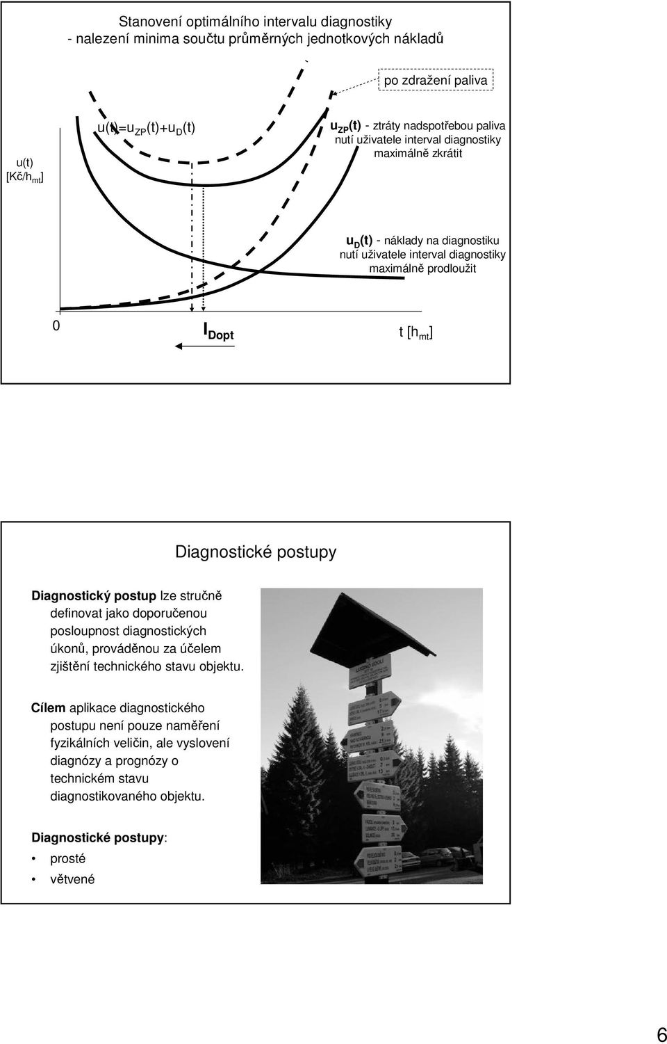 ] Diagnostické postupy Diagnostický postup lze stručně definovat jako doporučenou posloupnost diagnostických úkonů, prováděnou za účelem zjištění technického stavu objektu.