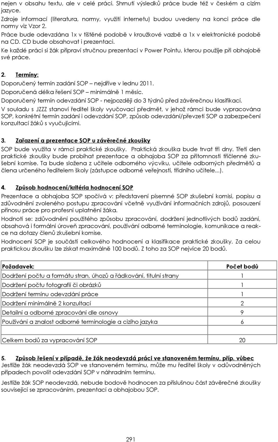 CD bude obsahovat i prezentaci. Ke každé práci si žák připraví stručnou prezentaci v Power Pointu, kterou použije při obhajobě své práce. 2.