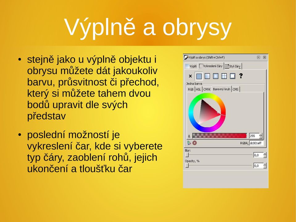 bodů upravit dle svých představ poslední možností je vykreslení čar,