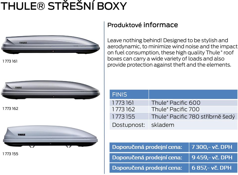 these high quality Thule roof boxes can carry a wide variety of loads and also provide protection