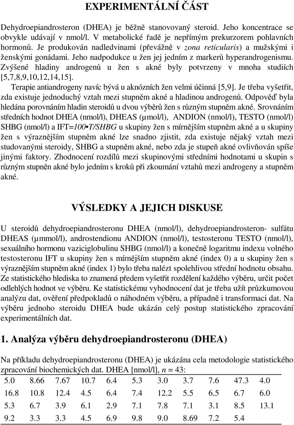 Zvýšené hladiny androgenů u žen s akné byly potvrzeny v mnoha studiích [5,7,8,9,10,1,14,15]. Terapie antiandrogeny navíc bývá u aknózních žen velmi účinná [5,9].