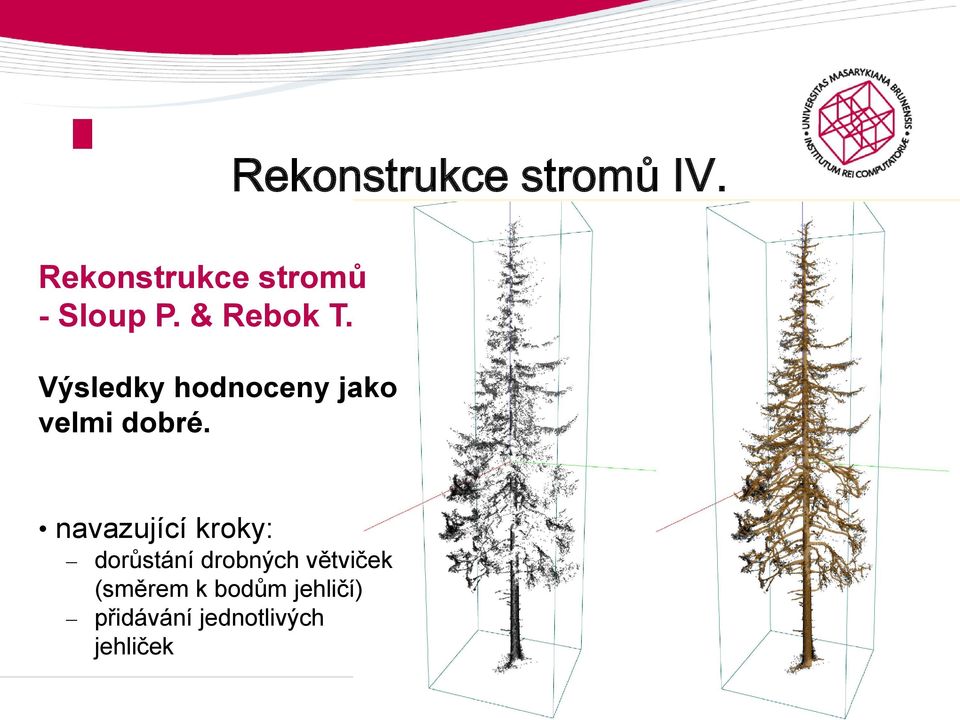 Výsledky hodnoceny jako velmi dobré.