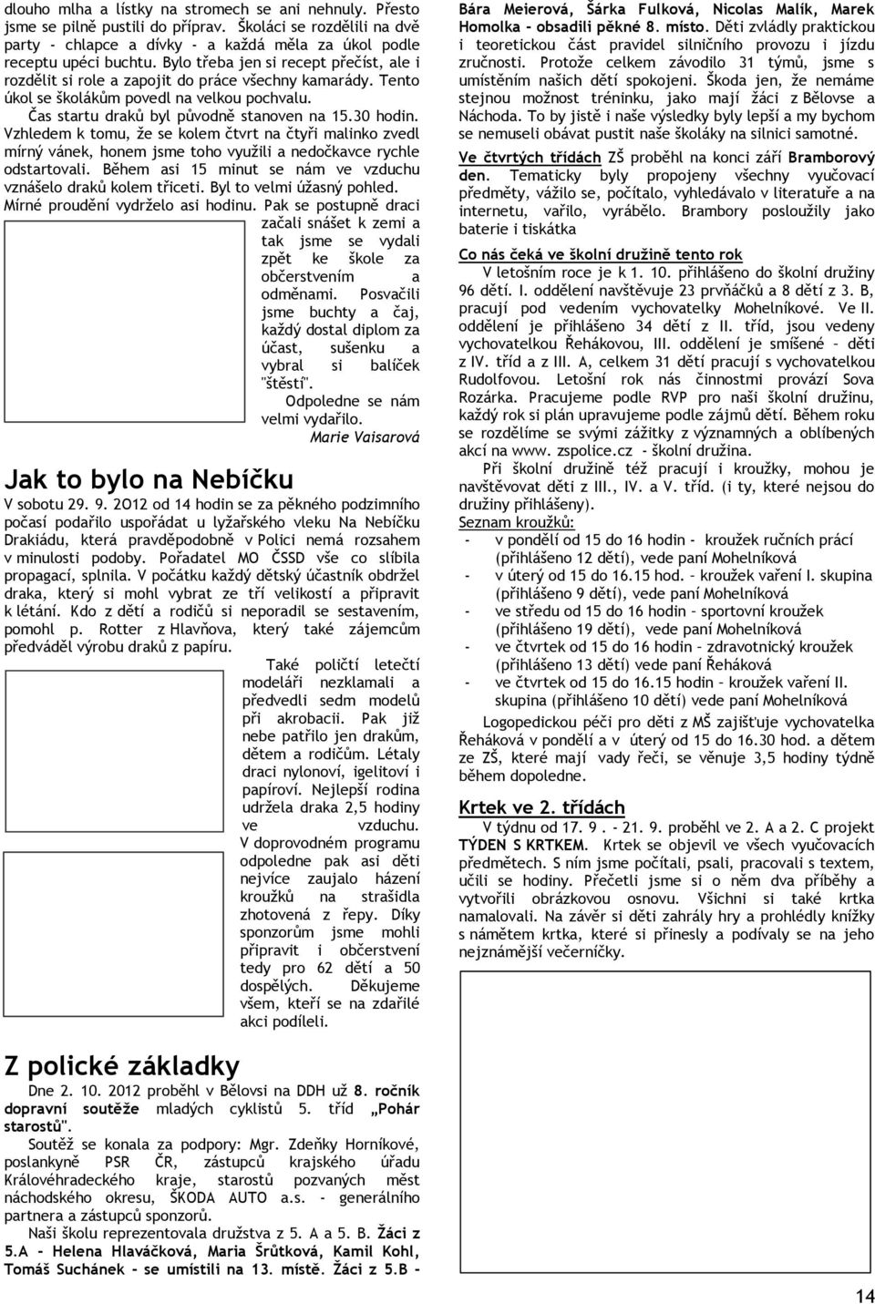 Vzhledem k tomu, že se kolem čtvrt na čtyři malinko zvedl mírný vánek, honem jsme toho využili a nedočkavce rychle odstartovali. Během asi 15 minut se nám ve vzduchu vznášelo draků kolem třiceti.