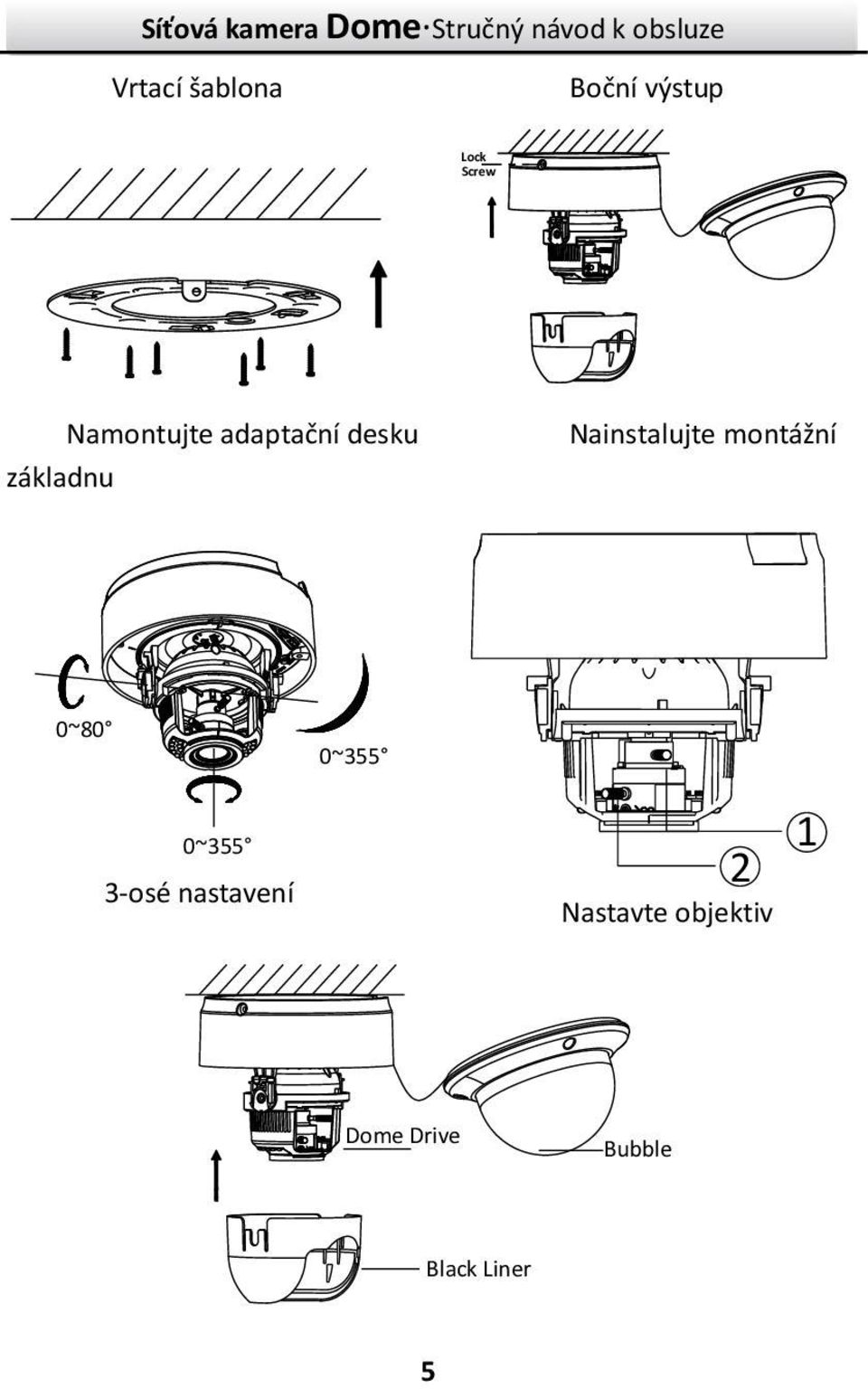 Nainstalujte montážní 0~80 0~355 0~355 3-osé