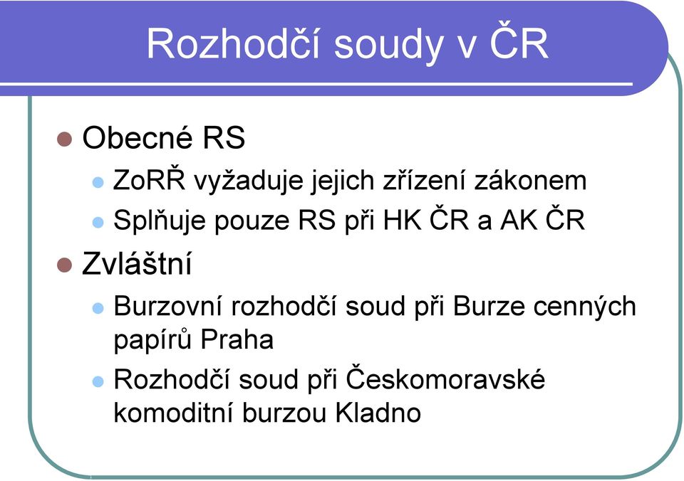 Zvláštní Burzovní rozhodčí soud při Burze cenných