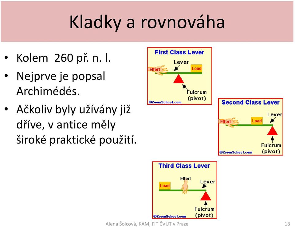 Ačkoliv byly užívány již dříve, v