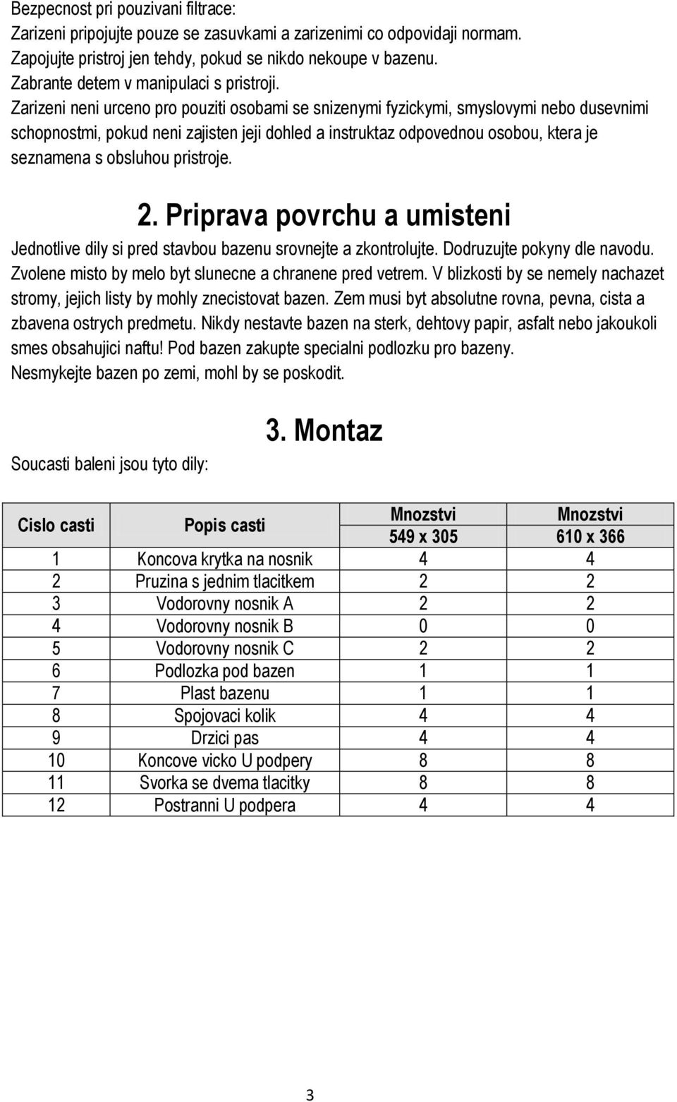 Zarizeni neni urceno pro pouziti osobami se snizenymi fyzickymi, smyslovymi nebo dusevnimi schopnostmi, pokud neni zajisten jeji dohled a instruktaz odpovednou osobou, ktera je seznamena s obsluhou