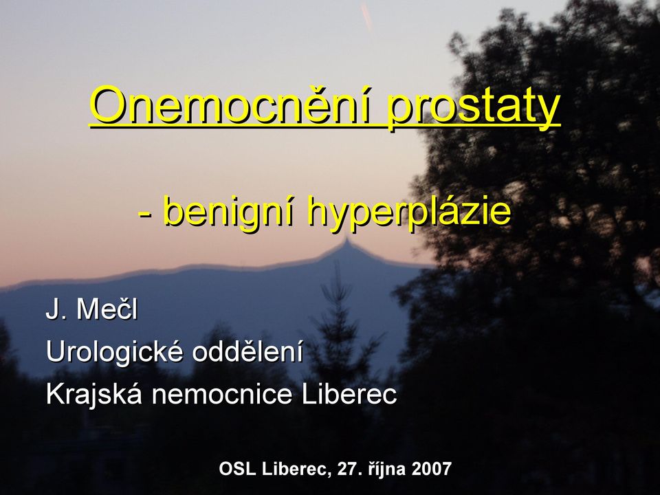 Mečl Urologické oddělení