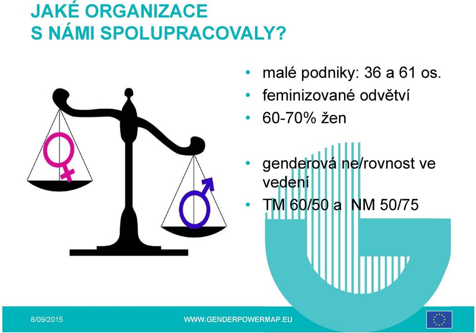 feminizované odvětví 60-70% žen genderová