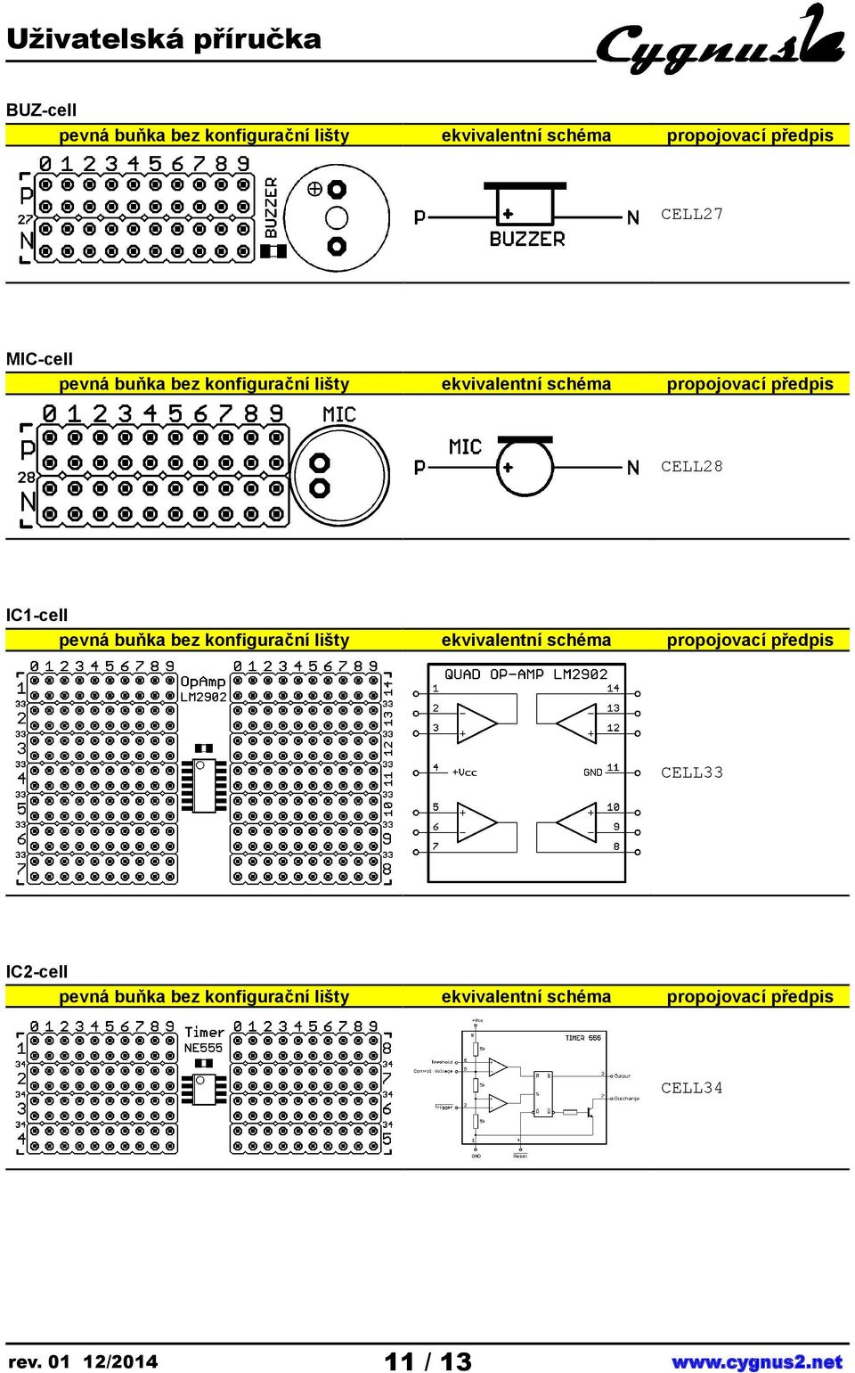 IC-cell buňka bez konfigurační lišty CELL33