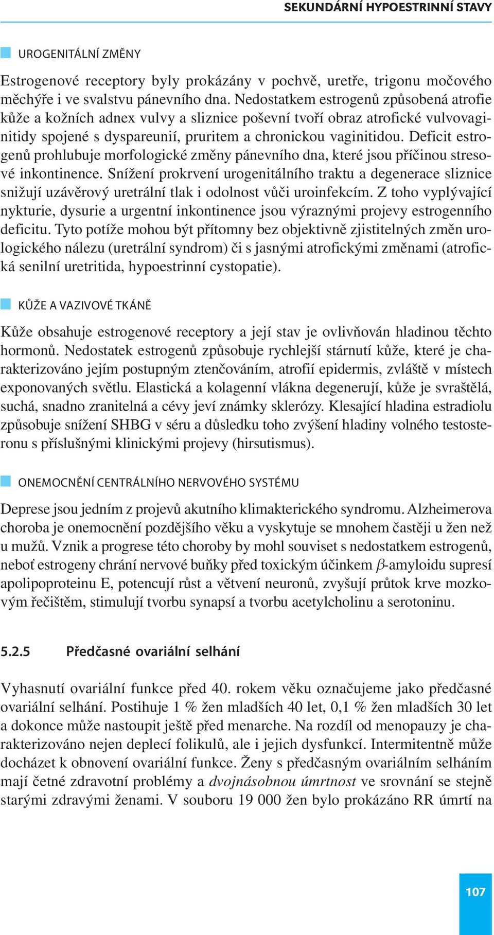 Deficit estrogenů prohlubuje morfologické změny pánevního dna, které jsou příčinou stresové inkontinence.