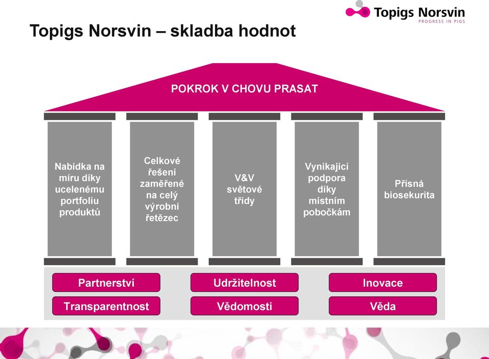 řetězec V&V světové třídy Vynikající podpora díky místním pobočkám