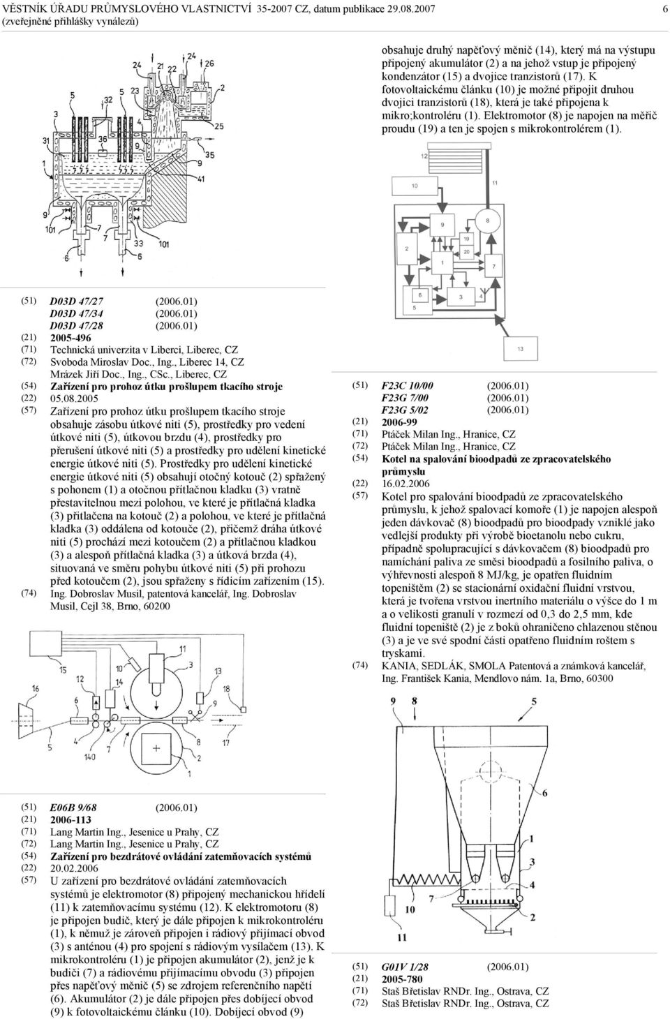 Elektromotor (8) je napojen na měřič proudu (19) a ten je spojen s mikrokontrolérem (1).