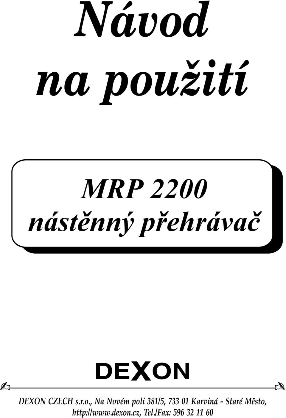 přehrávač