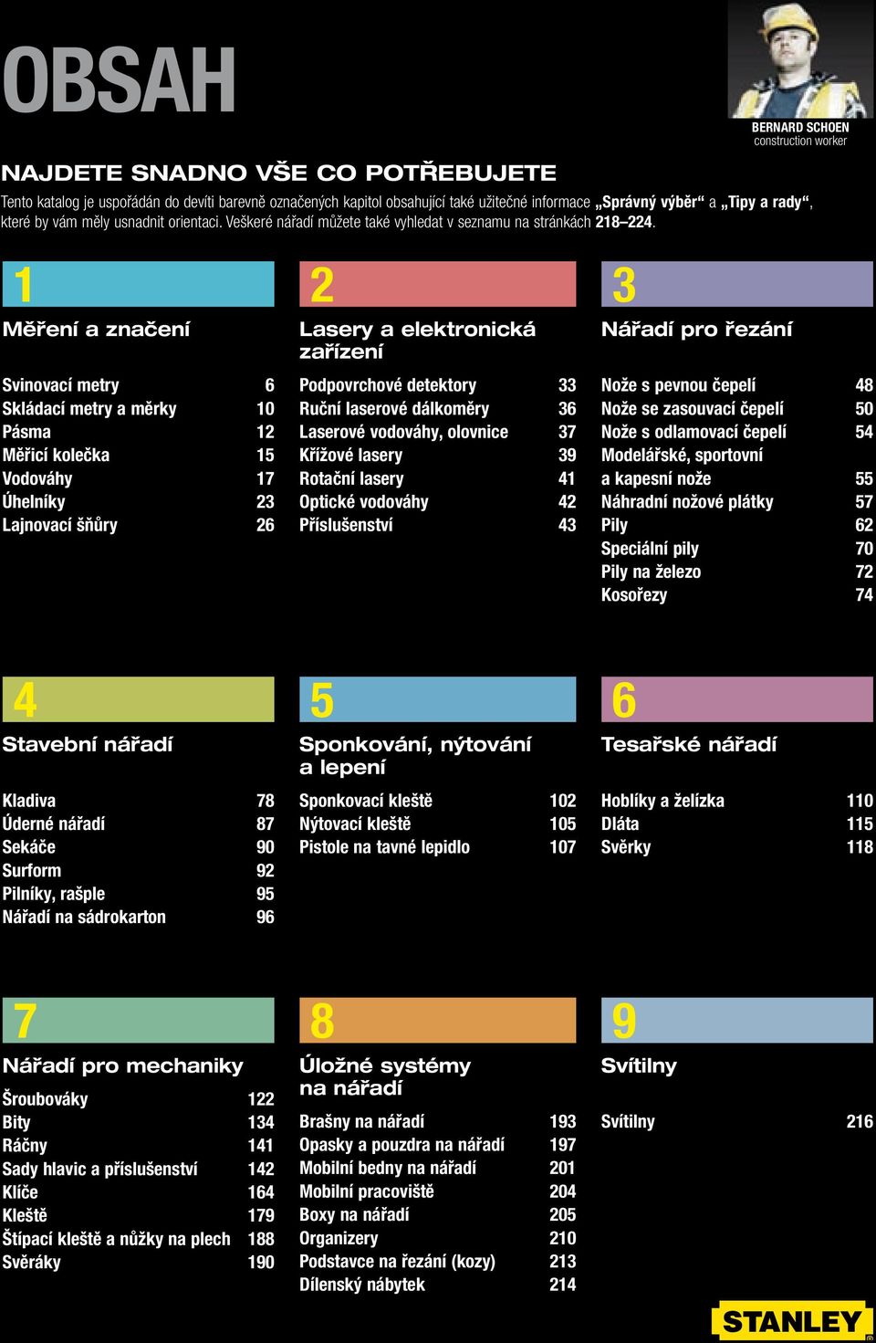 1 2 3 Měření a značení Lasery a elektronická zařízení Nářadí pro řezání Svinovací metry 6 Skládací metry a měrky 10 Pásma 12 Měřicí kolečka 15 Vodováhy 17 Úhelníky 23 Lajnovací šňůry 26 Podpovrchové