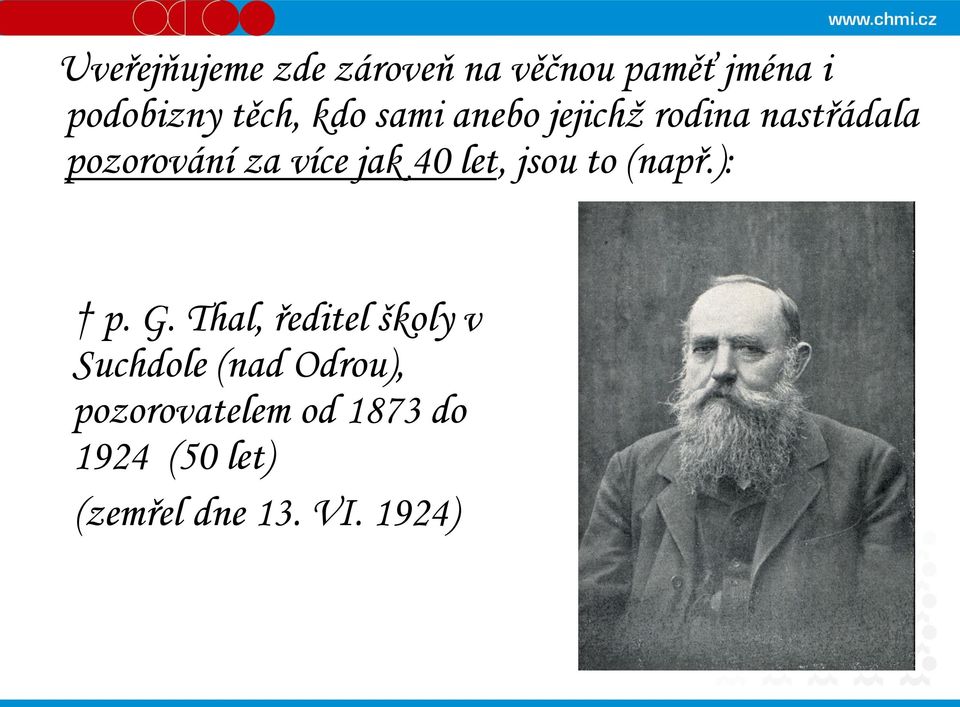 let, jsou to (např.): p. G.