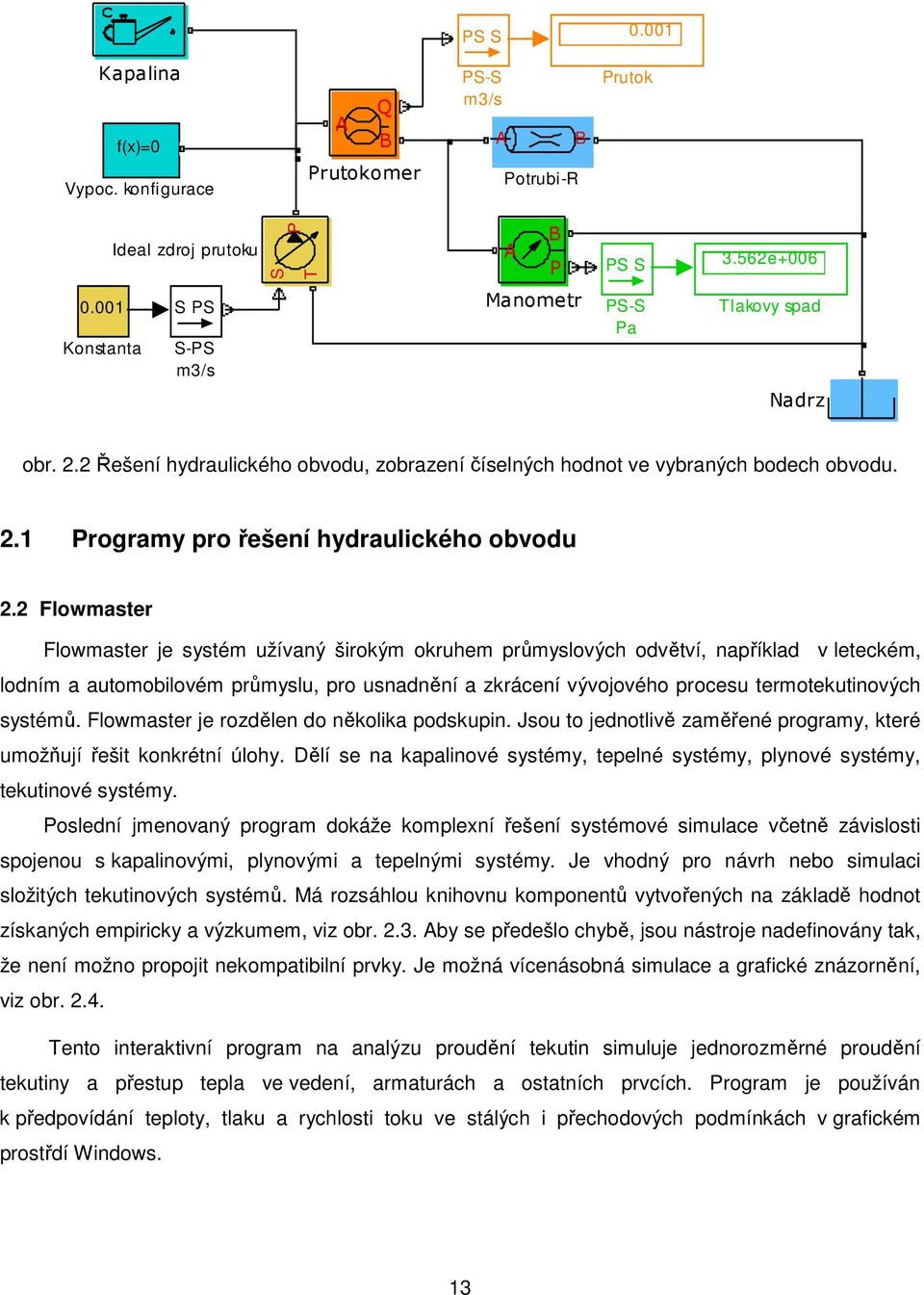 Flowmster Flowmster je systém užívný širokým okruhem průmyslových odvětví, npříkld v leteckém, lodním utomobilovém průmyslu, pro usndnění zkrácení vývojového procesu termotekutinových systémů.