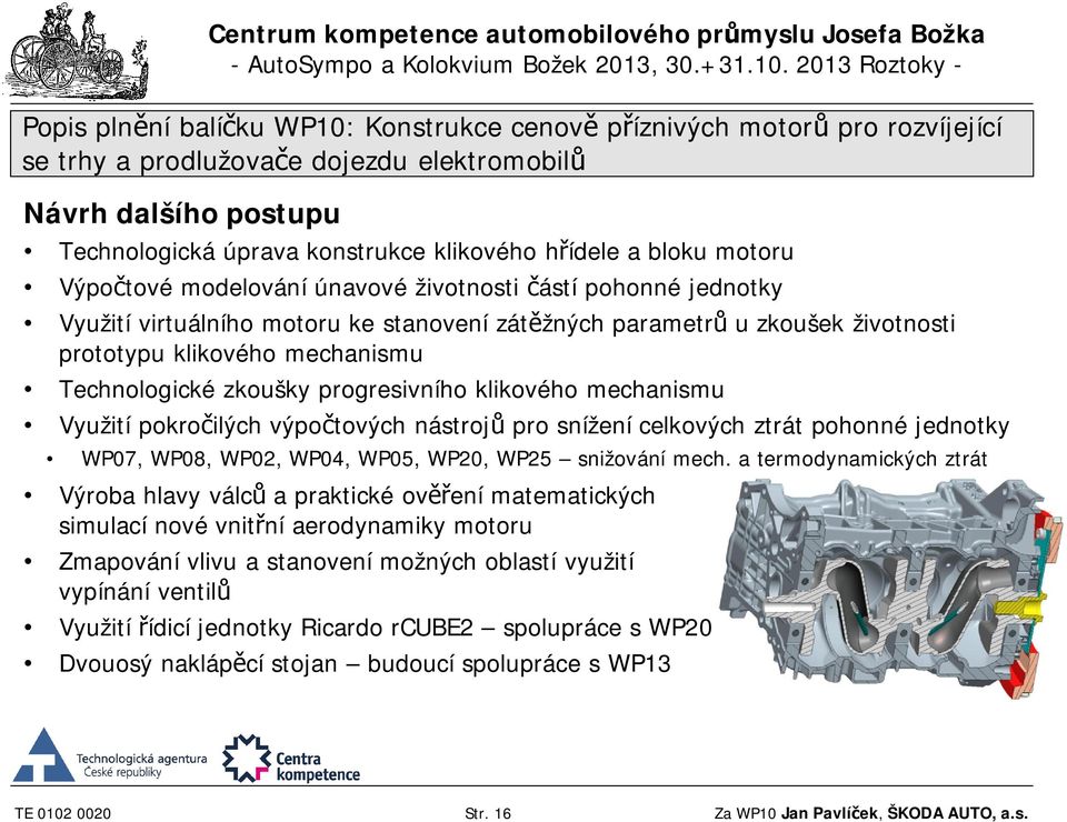 jednotky WP07, WP08, WP02, WP04, WP05, WP20, WP25 snižování mech.