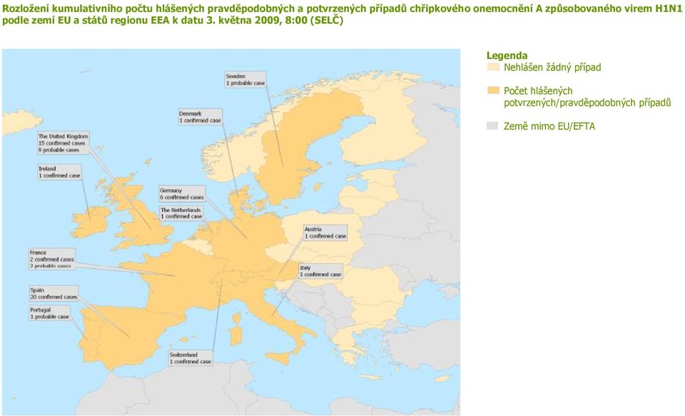 států regionu EEA k datu 3.