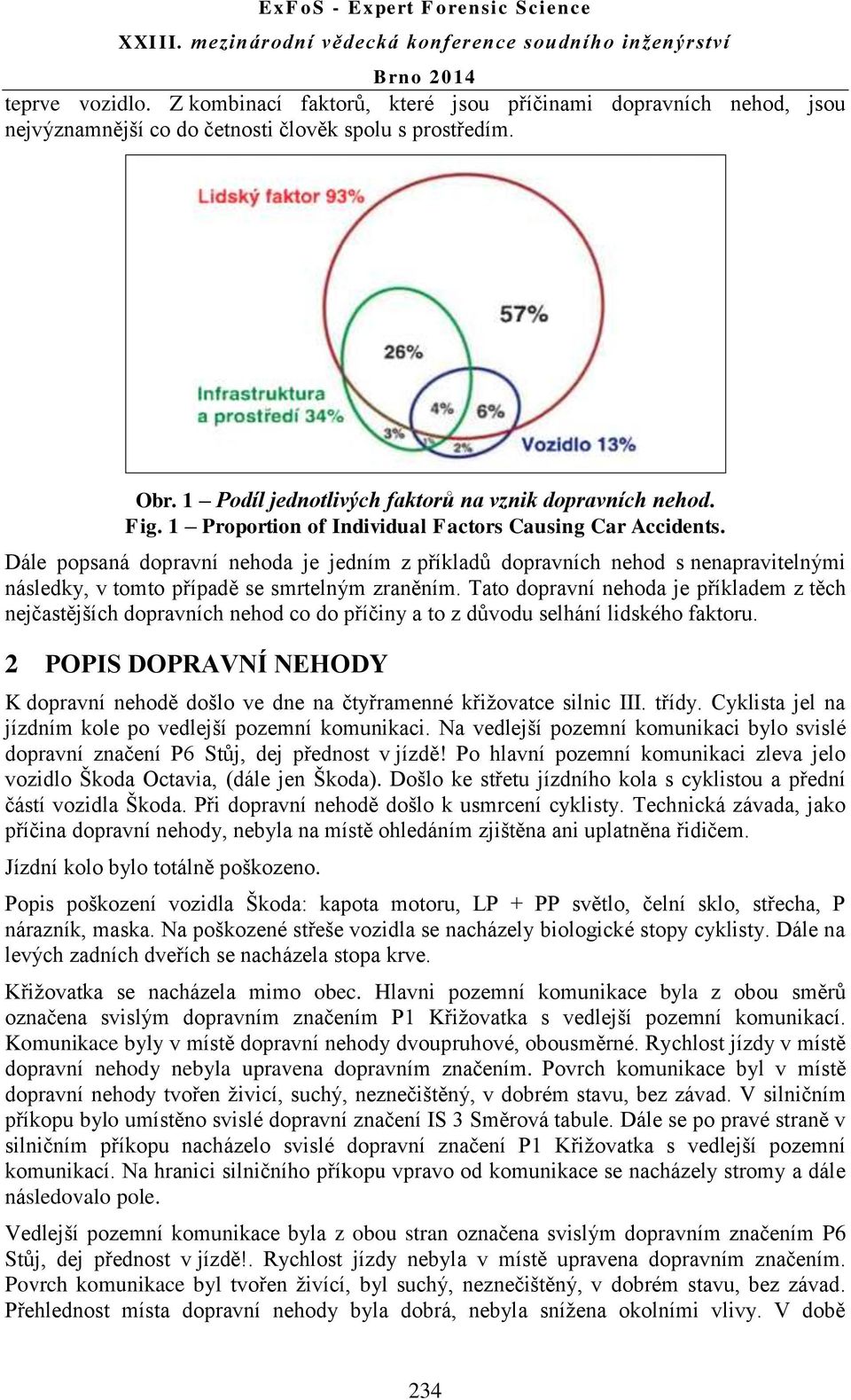 Tato dopravní nehoda je příkladem z těch nejčastějších dopravních nehod co do příčiny a to z důvodu selhání lidského faktoru.