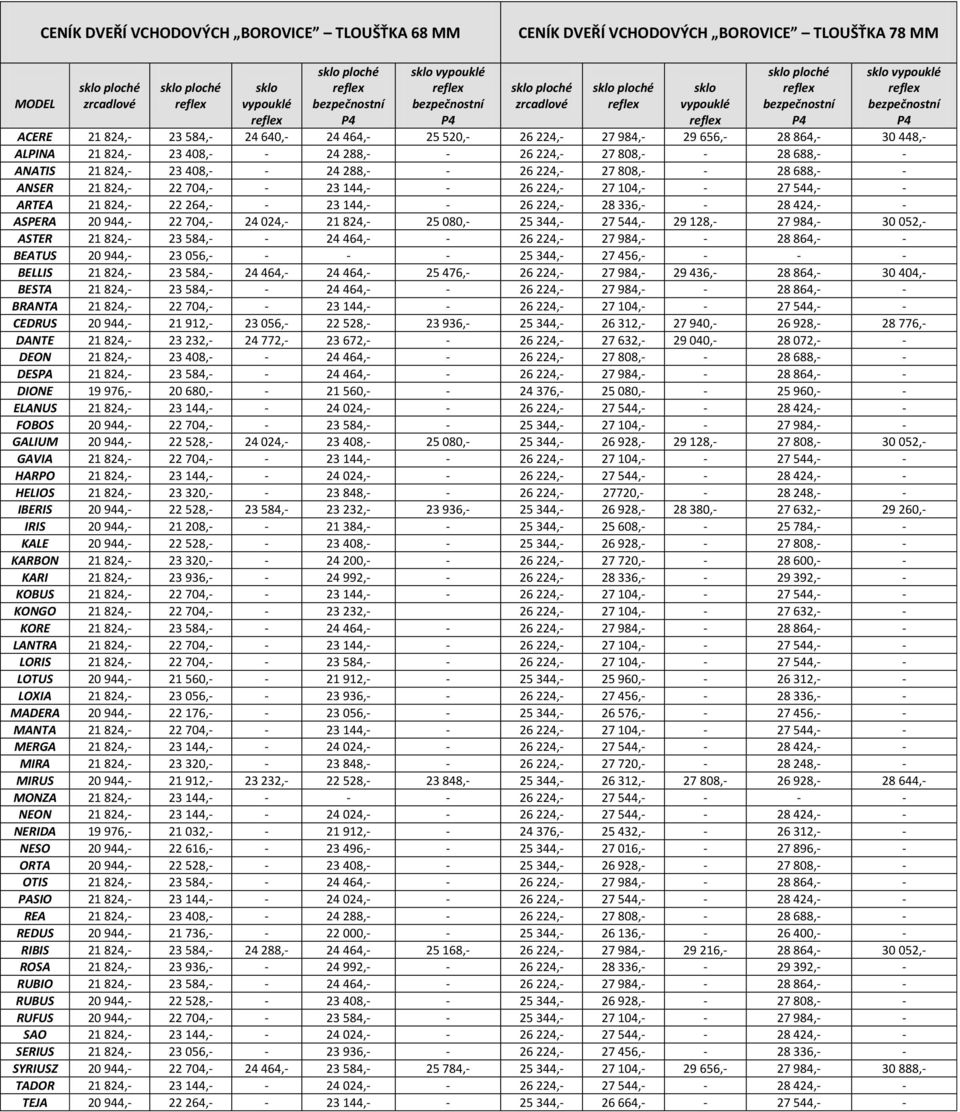 ARTEA 21 824,- 22 264,- - 23 144,- - 26 224,- 28 336,- - 28 424,- - ASPERA 20 944,- 22 704,- 24 024,- 21 824,- 25 080,- 25 344,- 27 544,- 29 128,- 27 984,- 30 052,- ASTER 21 824,- 23 584,- - 24 464,-