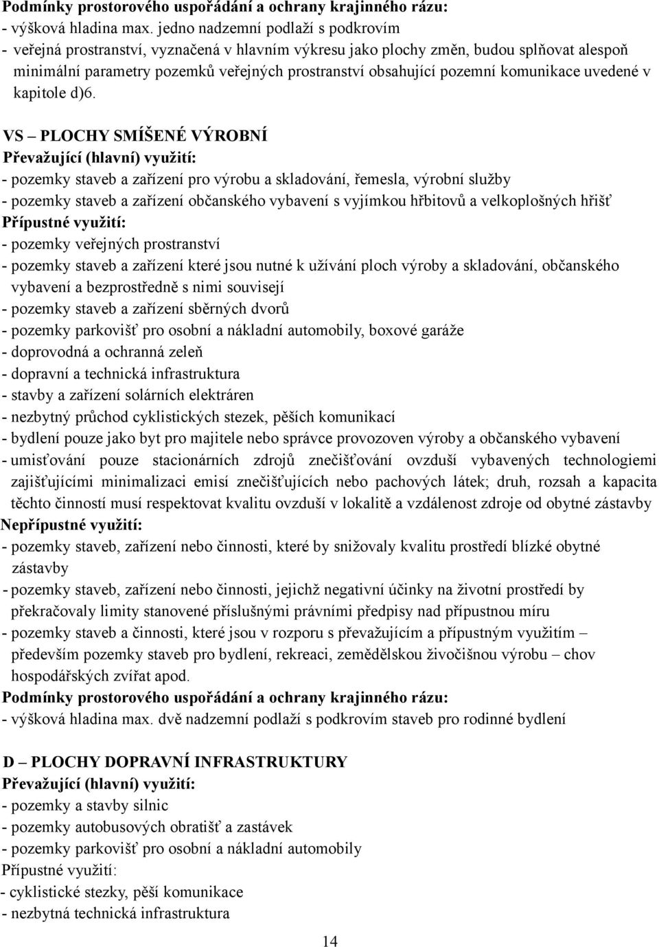 komunikace uvedené v kapitole d)6.