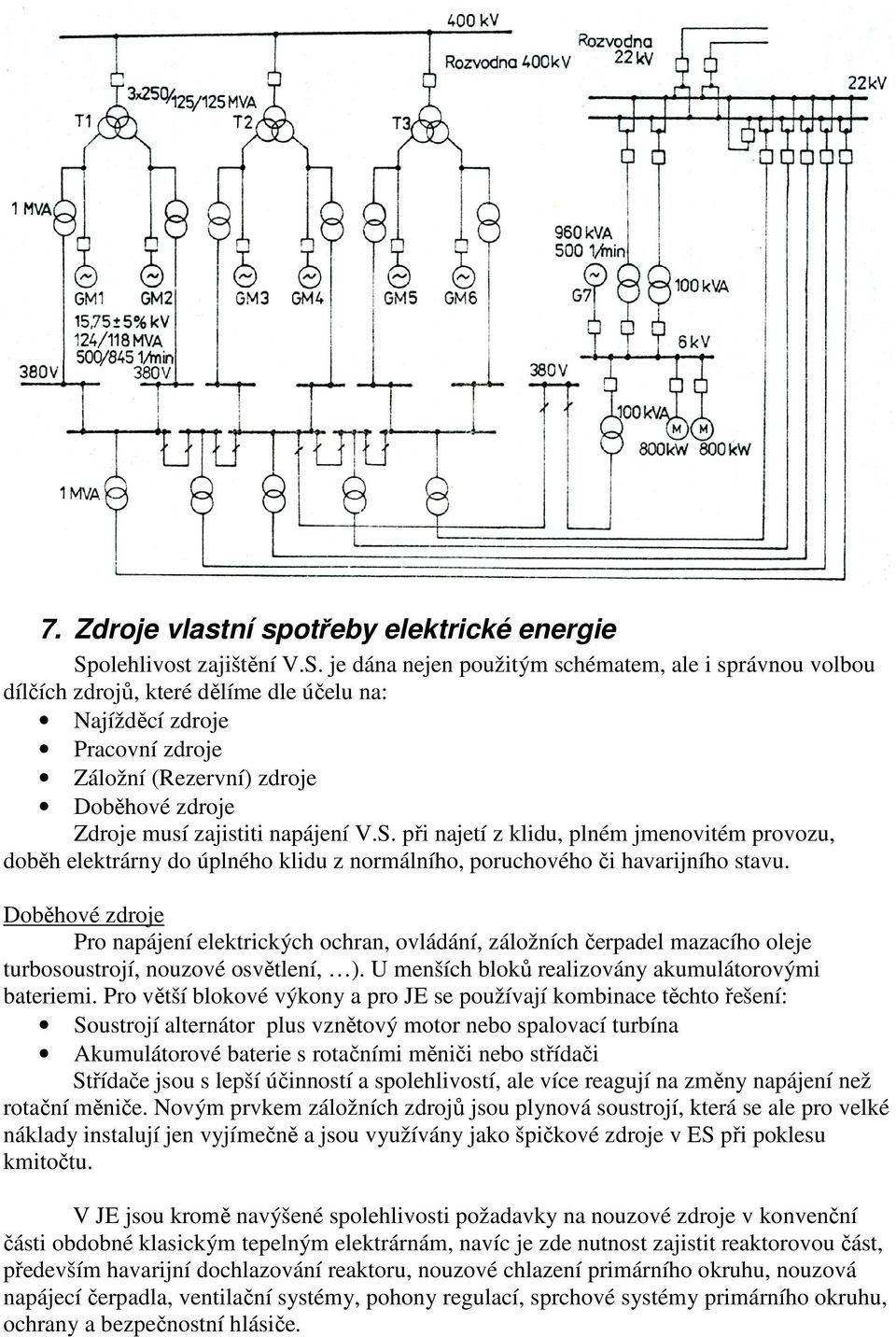 . př najetí z kld, plném jmenovtém provoz, doběh elektrárny do úplného kld z normálního, porchového č havarjního stav.