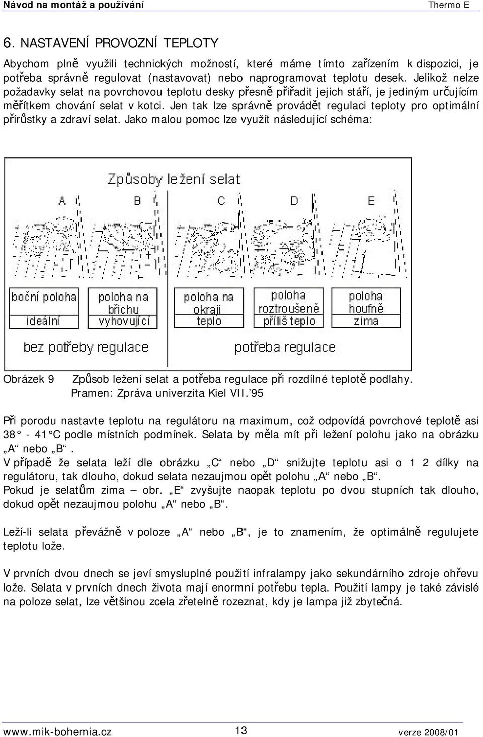 Jen tak lze správně provádět regulaci teploty pro optimální přírůstky a zdraví selat.