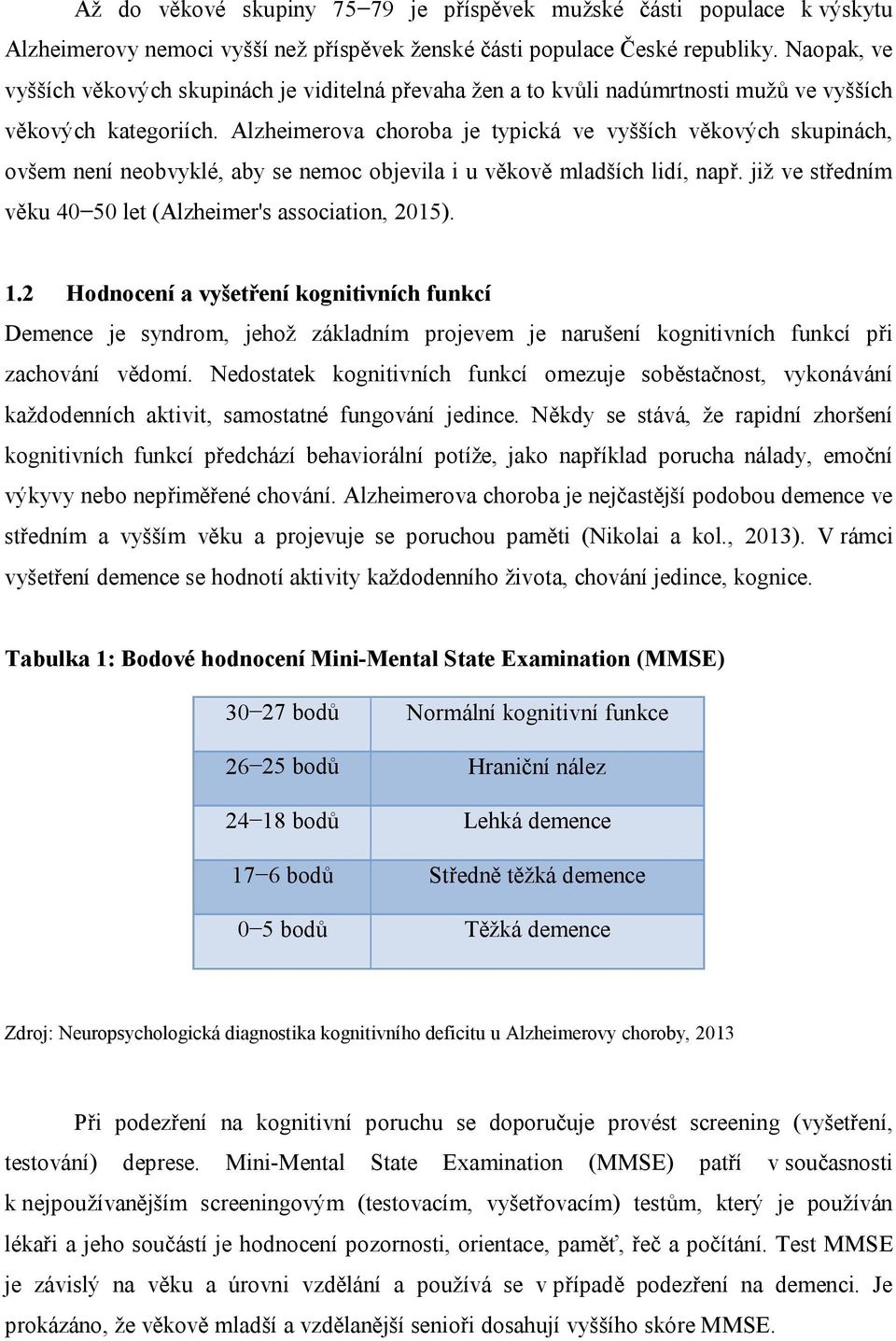 Alzheimerova choroba je typická ve vyšších věkových skupinách, ovšem není neobvyklé, aby se nemoc objevila i u věkově mladších lidí, např.