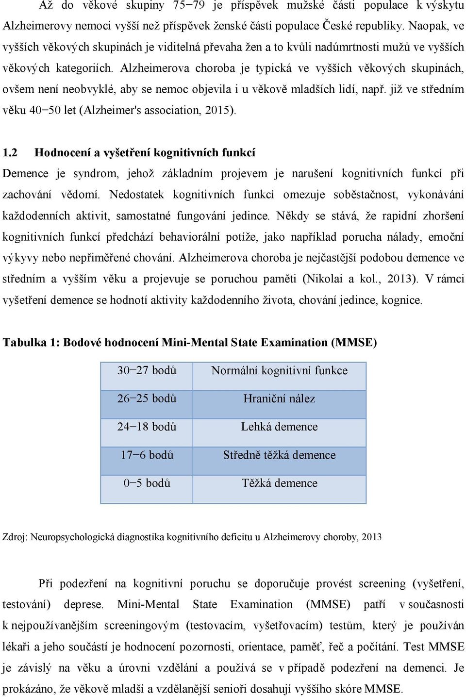 Alzheimerova choroba je typická ve vyšších věkových skupinách, ovšem není neobvyklé, aby se nemoc objevila i u věkově mladších lidí, např.