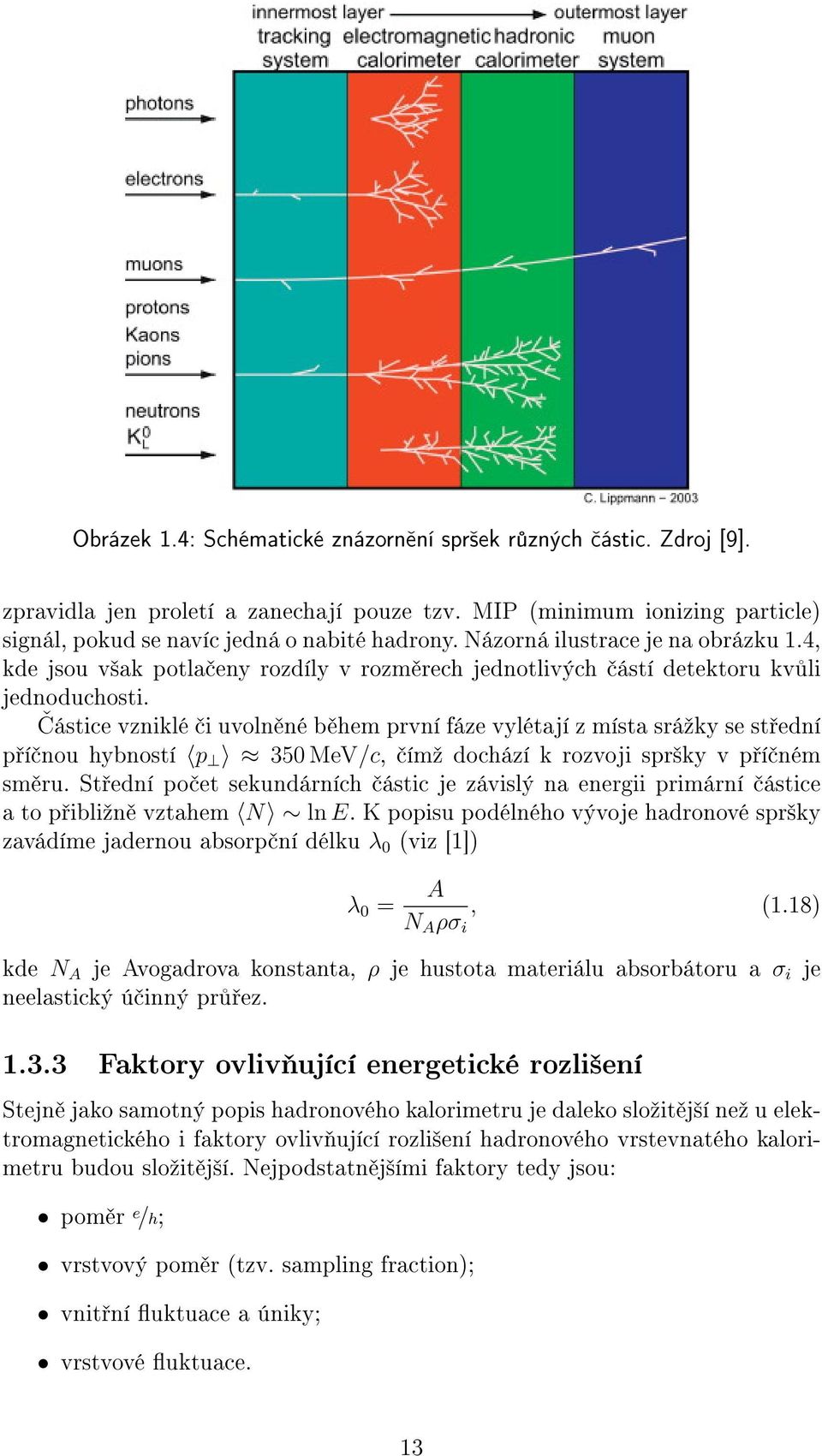 ƒástice vzniklé i uvoln né b hem první fáze vylétají z místa sráºky se st ední p í nou hybností p 350 MeV/c, ímº dochází k rozvoji spr²ky v p í ném sm ru.