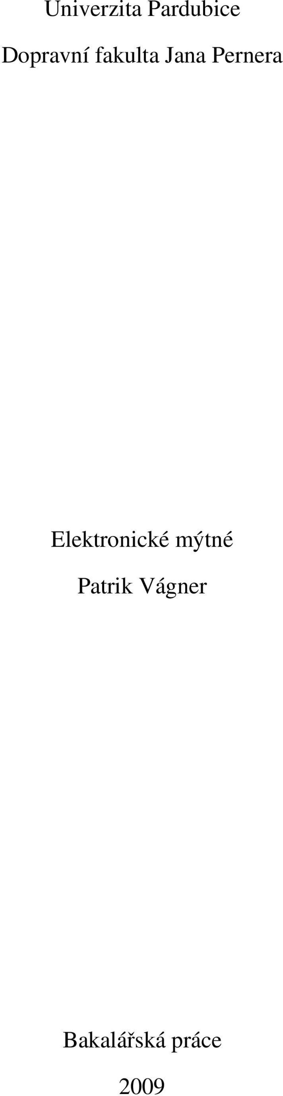 Pernera Elektronické mýtné