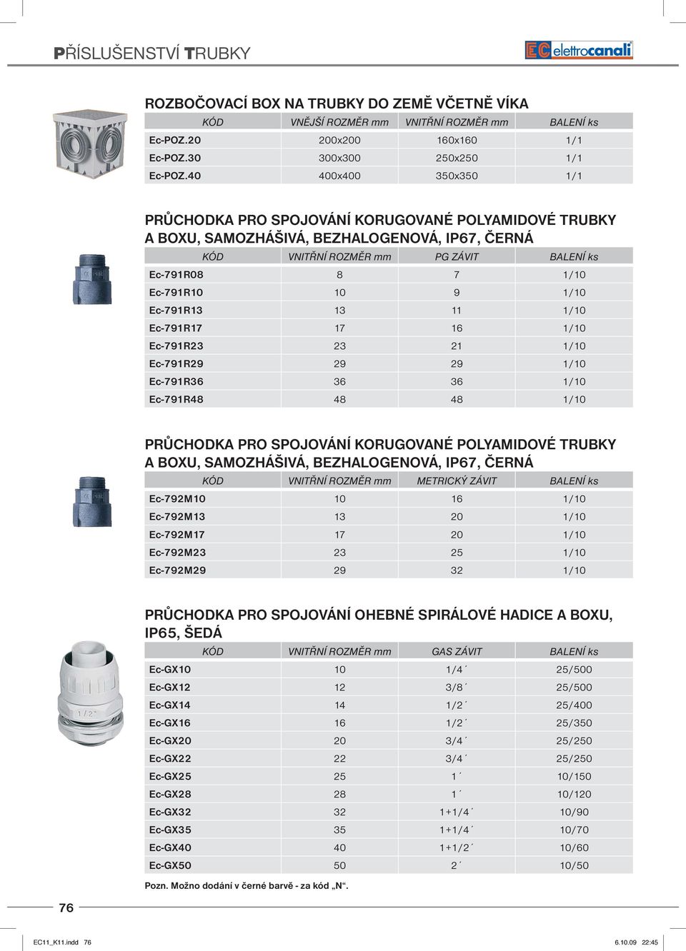 1/10 Ec-791R13 13 11 1/10 Ec-791R17 17 16 1/10 Ec-791R23 23 21 1/10 Ec-791R29 29 29 1/10 Ec-791R36 36 36 1/10 Ec-791R48 48 48 1/10 PRŮCHODKA PRO SPOJOVÁNÍ KORUGOVANÉ POLYAMIDOVÉ TRUBKY A BOXU,