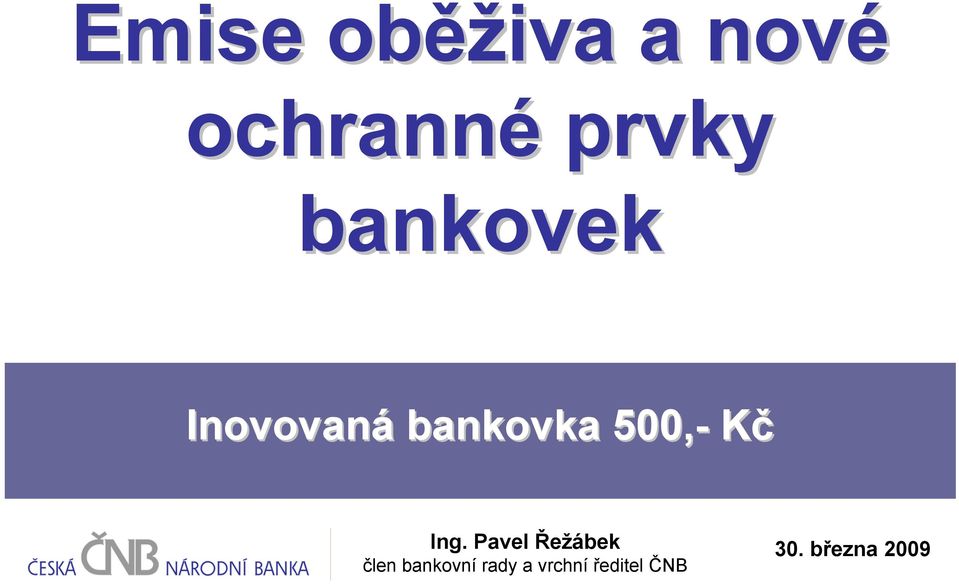 500,- Kč Ing.