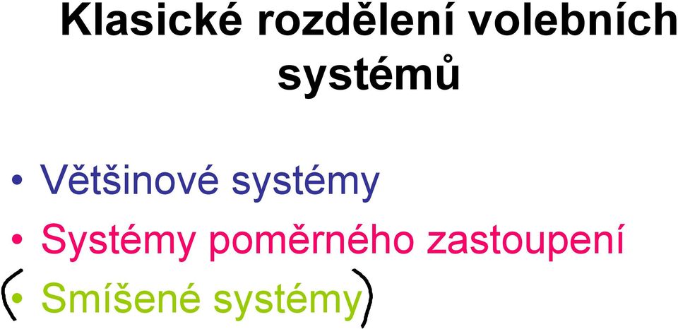 Většinové systémy