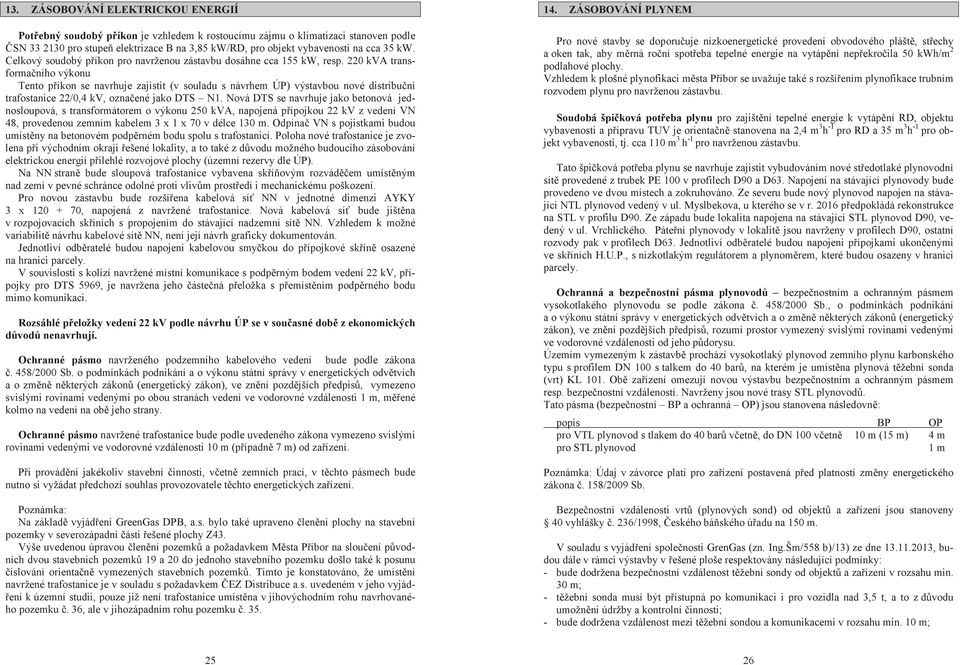 220 kva transformaního výkonu Tento píkon se navrhuje zajistit (v souladu s návrhem ÚP) výstavbou nové distribuní trafostanice 22/0,4 kv, oznaené jako DTS N1.