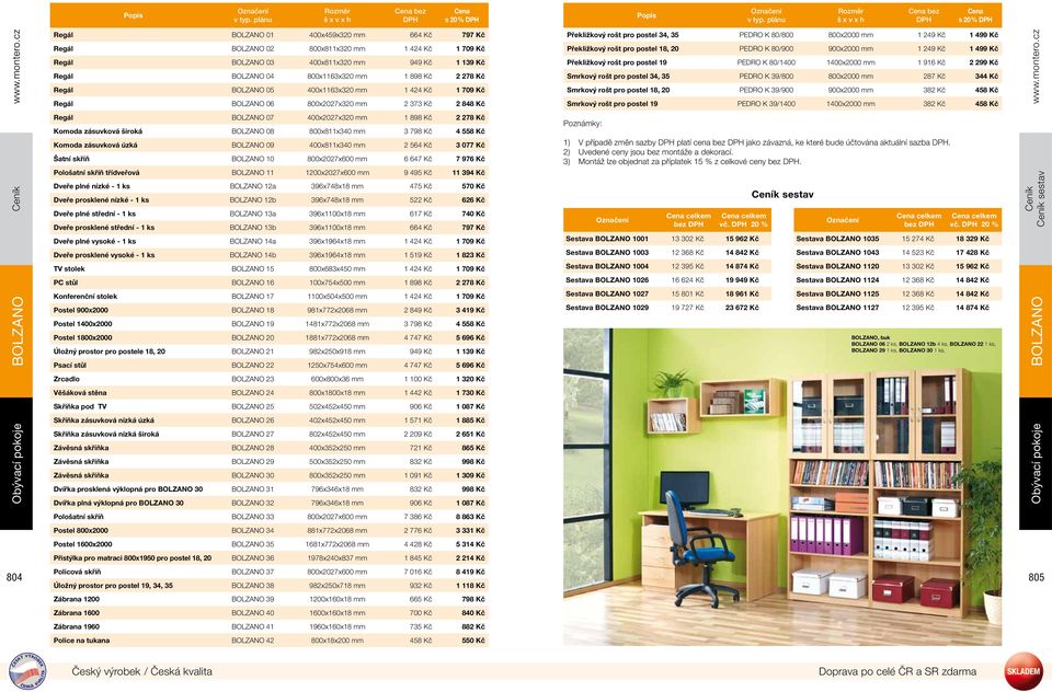 Regál BOLZANO 05 400x1163x320 mm 1 424 Kč 1 709 Kč Regál BOLZANO 06 800x2027x320 mm 2 373 Kč 2 848 Kč Regál BOLZANO 07 400x2027x320 mm 1 898 Kč 2 278 Kč Komoda zásuvková široká BOLZANO 08 800x811x340