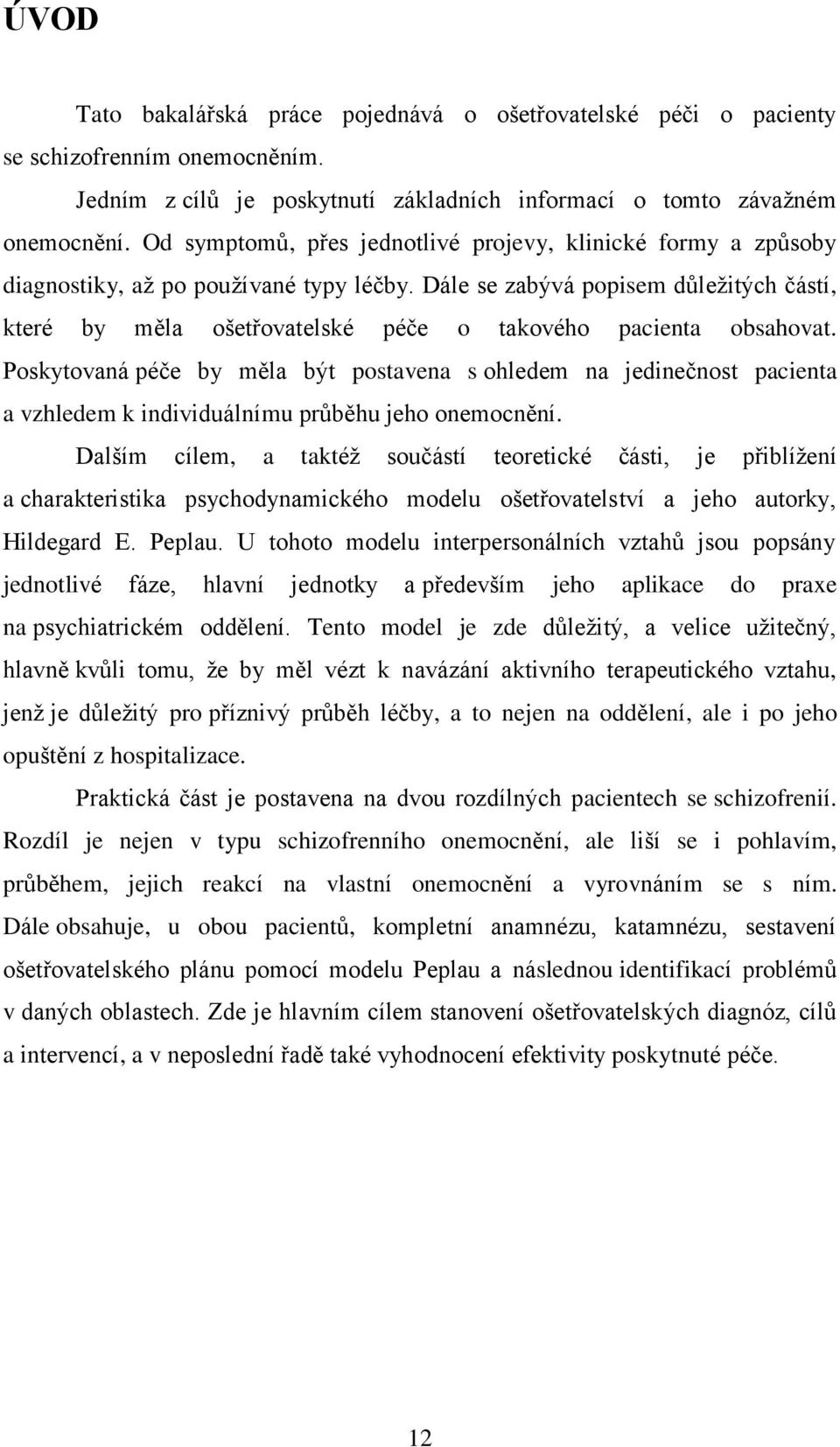 Dále se zabývá popisem důležitých částí, které by měla ošetřovatelské péče o takového pacienta obsahovat.