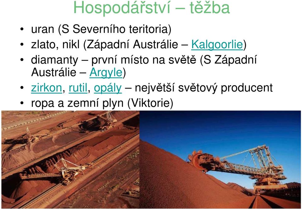 na světě (S Západní Austrálie Argyle) zirkon, rutil,