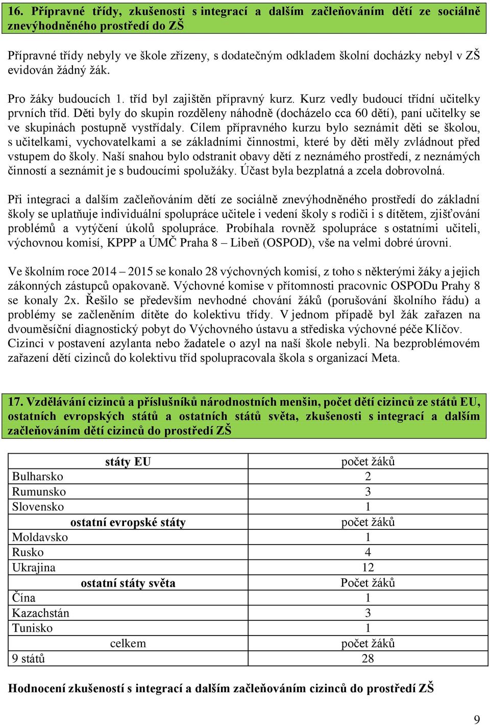 Děti byly do skupin rozděleny náhodně (docházelo cca 60 dětí), paní učitelky se ve skupinách postupně vystřídaly.