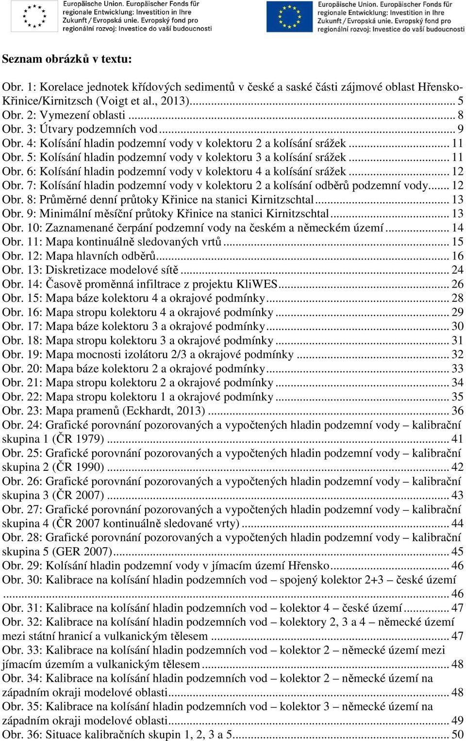 .. 12 Obr. 7: Kolísání hladin podzemní vody v kolektoru 2 a kolísání odběrů podzemní vody... 12 Obr. 8: Průměrné denní průtoky Křinice na stanici Kirnitzschtal... 13 Obr.